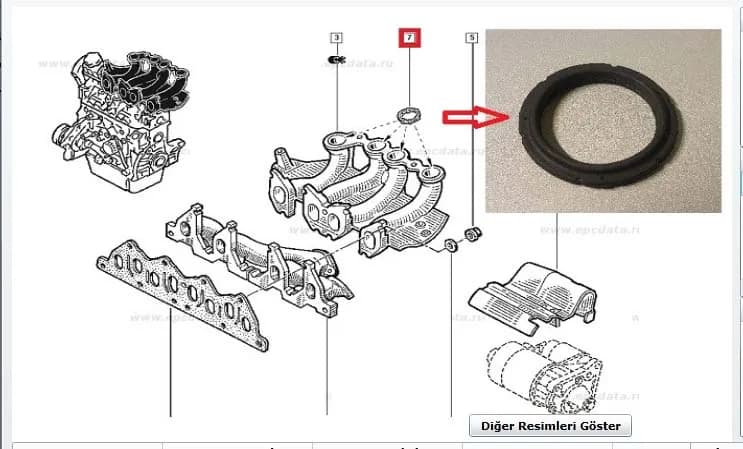 EMME MANİFOLD BOĞAZ CONTASI TK. 4AD. KNG 1.9 DZL. F8Q