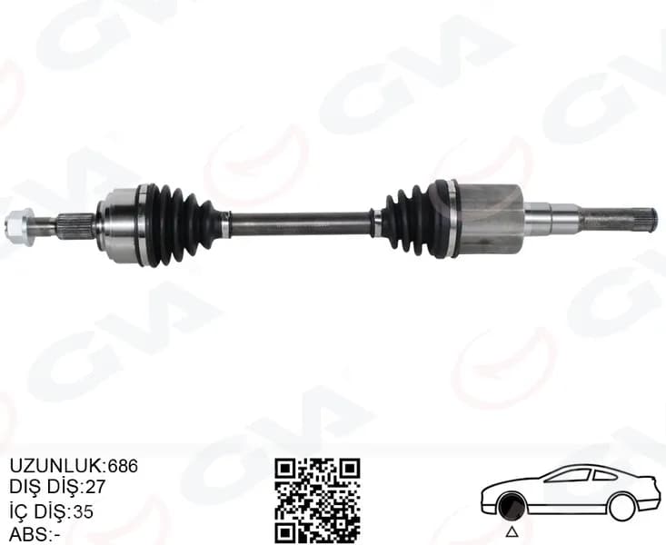 ÖN AKS KOMPLE SOL FORD YENI FOCUS IV 17> SANZ. OTOMATIGI 8 VITES 1.5L DURATORQ-TDCI