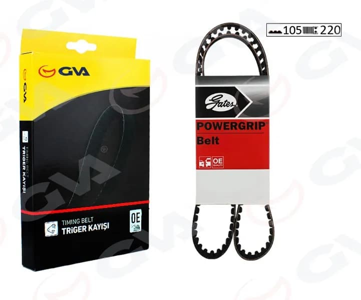 TRİGER KAYIŞI EKSANTRİK KAYIŞI HYUNDAI ACCENT ADMIRE ERA 1.5L G4EB 01-> 1.4L 1.6L G4ED G4EE 01-10 / GETZ 1.4L 06-10/ MATRIX ELANTRA 1.6L 01-06 / KIA RIO 1.4L 1.6L 06-10 / CERATO 1.6L 04-07 105x220