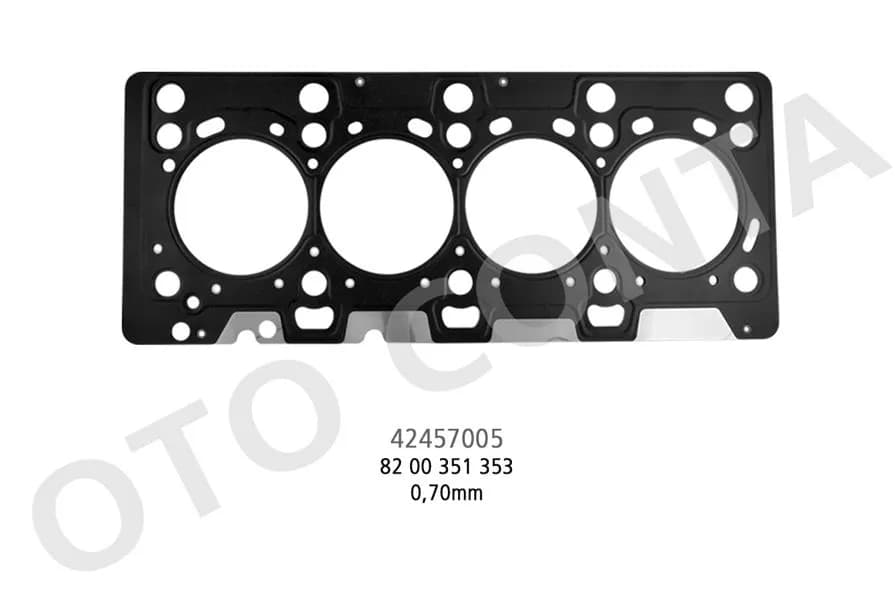 SİLİNDİR KAPAK CONTASI CLIO II-III-IV MEGANE II-III KANGOO 04> FLUENCE 09>DUSTER 10>QASHQAI 06>13 MICRA III 05> SUZUKI JIMNY 03> 1.5 DCI 8200360571 0.70MM KALIN