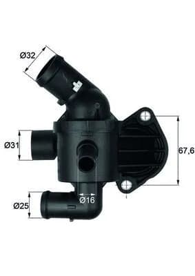 TERMOSTAT KOMPLE 87C CADDY GOLF JETTA PASSAT TIGUAN LEON OCTAVIA A3 2.0 TDI CFFA CFFB CFGB CLLA