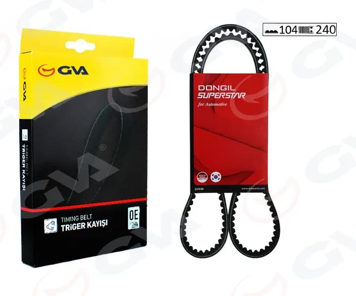 TRİGER KAYIŞI EKSANTRİK KAYIŞI HONDA CIVIC 1.6L D16Y EURO MB kasa 96-99 / 1.6L D16Y yerli üretim araçlar için EL kasa 98-01 / HR-V 1.6L D16W1 GH kasa 99-07 104x240