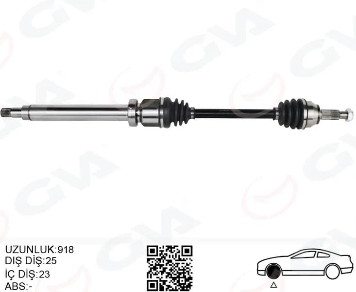ÖN AKS KOMPLE SAG FIESTA V 1.4 TDCI 02>08 FUISON 1.4 TDCI FIESTA VII 08>12 1.25-1.4TDCI- 1.5 TDCI-1.6 TDCI B-MAX 14> 1.4TI