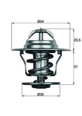 TERMOSTAT A3-A4-A6-BORA-CADDY II-GOLF-JETTA II-PASSAT-POLO-T4-T5-OCTAVIA-CORDOBA-IBIZA-FABIA-FELICA