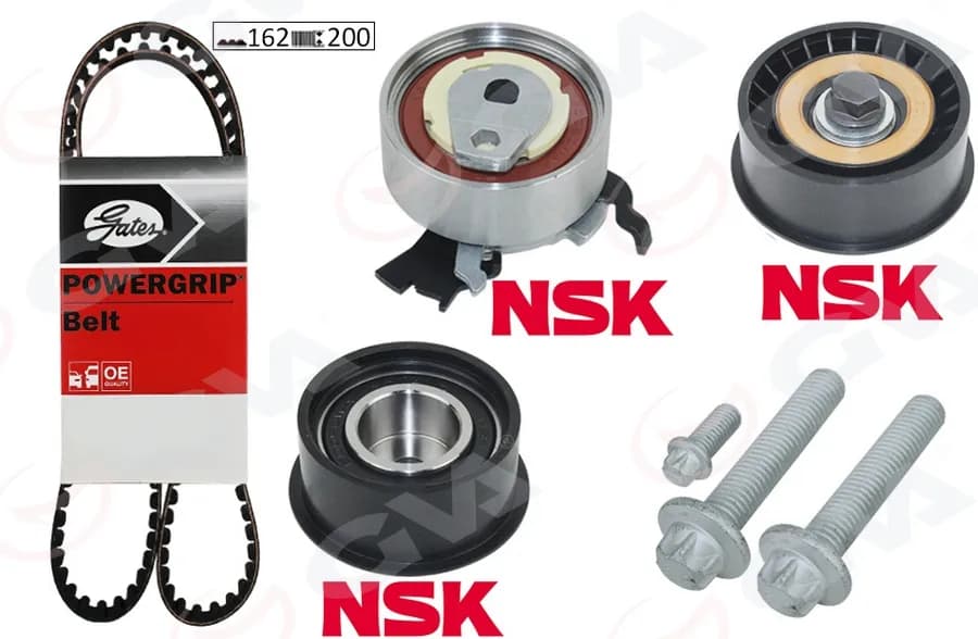 EKSANTRİK GERGİ KİTİ 162x200 ASTRA G-CORSA C-VECTRA C-MERIVA A-ZAFIRA A 1.4-1.6-1.8 16V Z16XE-Z14XE 95518060-1629094-1606306-95516735