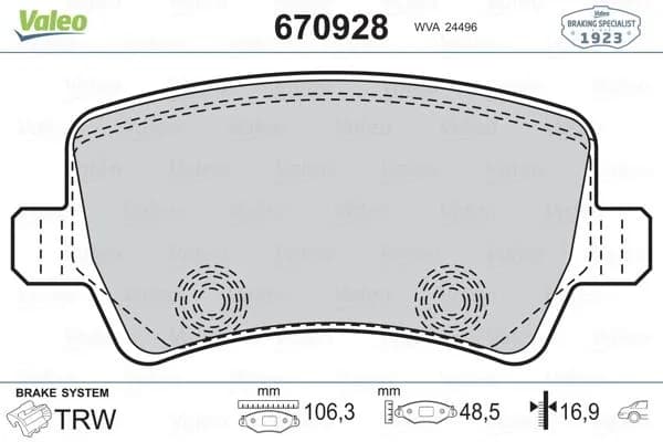 FREN BALATASI ARKA FORD S-MAX 09> GALAXY III 06> . VOLVO S60 10> S80 06> V60 V70 06> XC60 08> XC70 0 6> . LAND ROVER FREELANDER II L359 RANGE ROVER EVOQUE L538
