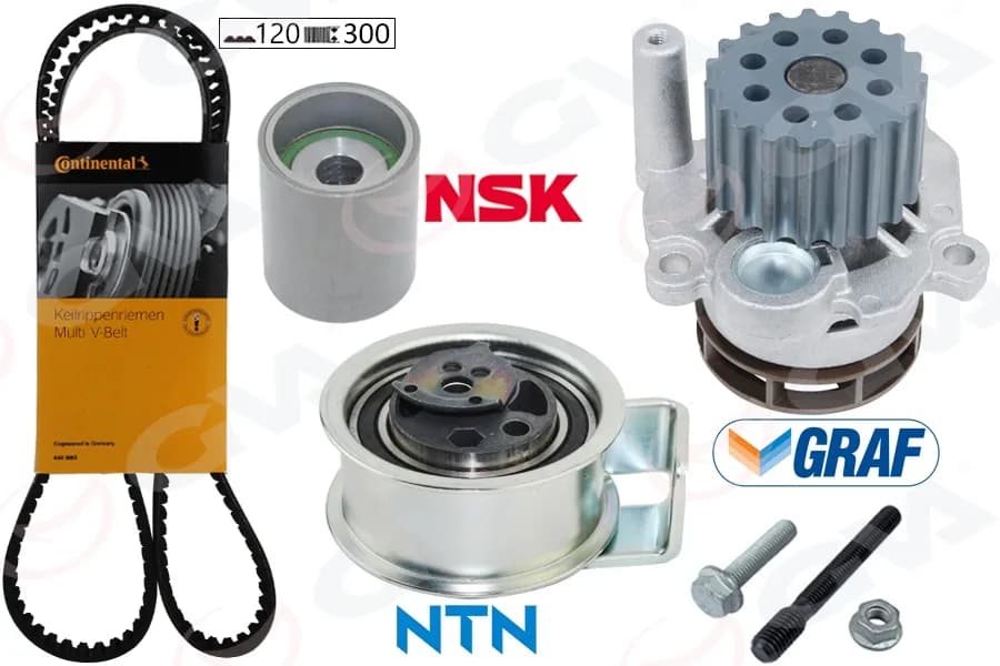 DEVİRDAİMLİ TRİGER SETİ 120x30 BORA-PASSAT-POLO-A4 1999-2001 1.4-1.9 TDI AVF-AMF-AUY-AXR